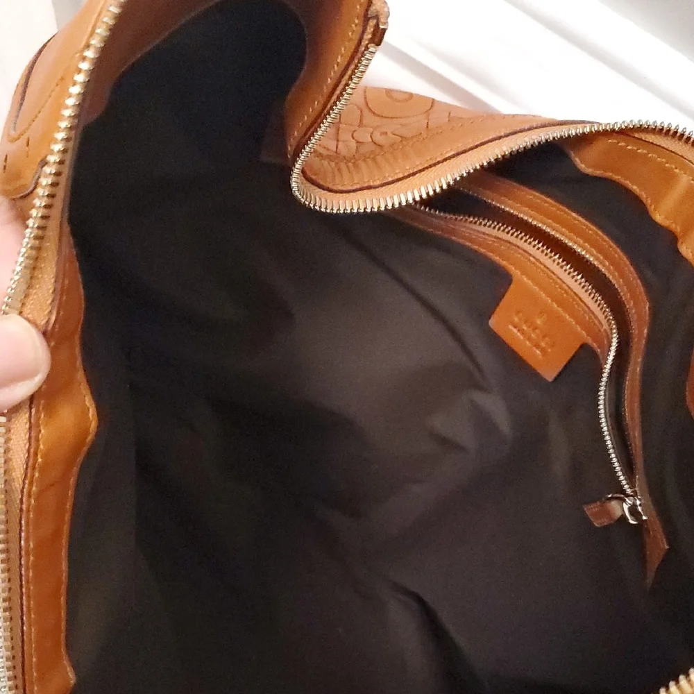 Authentic Gucci Horsebit Design Leather Hobo Bag